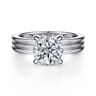 Sela - 14K White Gold Round Diamond Engagement Ring - 0.07 ct
