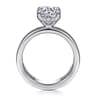 Sela - 14K White Gold Round Diamond Engagement Ring - 0.07 ct