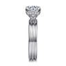 Sela - 14K White Gold Round Diamond Engagement Ring - 0.07 ct