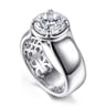 Connor - 14K White Gold Round Diamond Engagement Ring