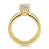 Reeba - 14K Yellow Gold Cushion Cut Diamond Engagement Ring - 0.3 ct