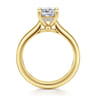 Reeve - 14K Yellow Gold Cushion Cut Diamond Engagement Ring - 0.07 ct