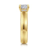 Reeve - 14K Yellow Gold Cushion Cut Diamond Engagement Ring - 0.07 ct