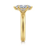 Neema - 14K Yellow Gold Marquise Shape Diamond Engagement Ring - 0.05 ct