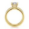 Reeba - 14K Yellow Gold Marquise Shape Diamond Engagement Ring - 0.3 ct