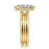 Robin - 14K Yellow Gold Marquise Shape Diamond Engagement Ring - 0.08 ct