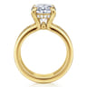 Reeba - 14K Yellow Gold Oval Diamond Engagement Ring - 0.35 ct