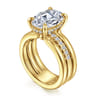 Reeba - 14K Yellow Gold Oval Diamond Engagement Ring - 0.35 ct