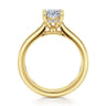 Reeve - 14K Yellow Gold Oval Diamond Engagement Ring - 0.07 ct