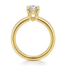 Neema - 14K Yellow Gold Pear Shape Diamond Engagement Ring - 0.06 ct