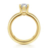 Robin - 14K Yellow Gold Pear Shape Diamond Engagement Ring - 0.08 ct