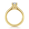 Reeve - 14K Yellow Gold Pear Shape Diamond Engagement Ring - 0.06 ct