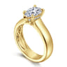 Reeve - 14K Yellow Gold Pear Shape Diamond Engagement Ring - 0.06 ct