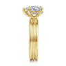 Sela - 14K Yellow Gold Pear Shape Diamond Engagement Ring - 0.07 ct