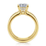 Reeba - 14K Yellow Gold Princess Cut Diamond Engagement Ring - 0.3 ct