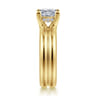 Robin - 14K Yellow Gold Princess Cut Diamond Engagement Ring - 0.07 ct