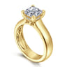 Reeve - 14K Yellow Gold Princess Cut Diamond Engagement Ring - 0.05 ct