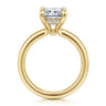 Neema - 14K Yellow Gold Radiant Cut Diamond Engagement Ring - 0.1 ct