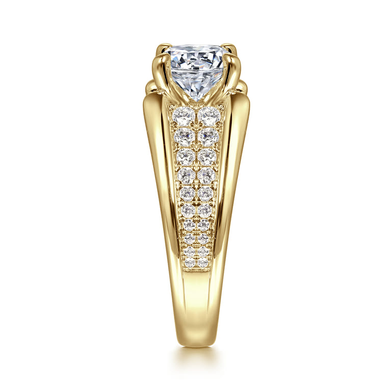 Sutter - 14K Yellow Gold Round Diamond Engagement Ring - 0.7 ct - Shot 5