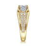 Sutter - 14K Yellow Gold Round Diamond Engagement Ring - 0.7 ct