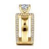 Edalee - 14K Yellow Gold Round Diamond Engagement Ring - 0.79 ct