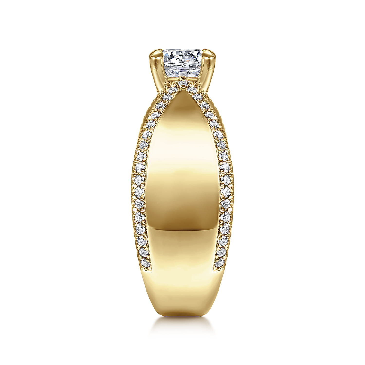 Zoella - 14K Yellow Gold Round Diamond Engagement Ring - 0.47 ct - Shot 5