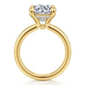 Neema - 14K White Gold Round Diamond Engagement Ring - 0.1 ct