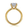 Neema - 14K Yellow Gold Round Diamond Engagement Ring - 0.07 ct