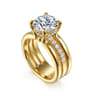 Reeba - 14K Yellow Gold Round Diamond Engagement Ring - 0.35 ct