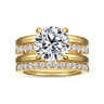 Reeba - 14K Yellow Gold Round Diamond Engagement Ring - 0.35 ct