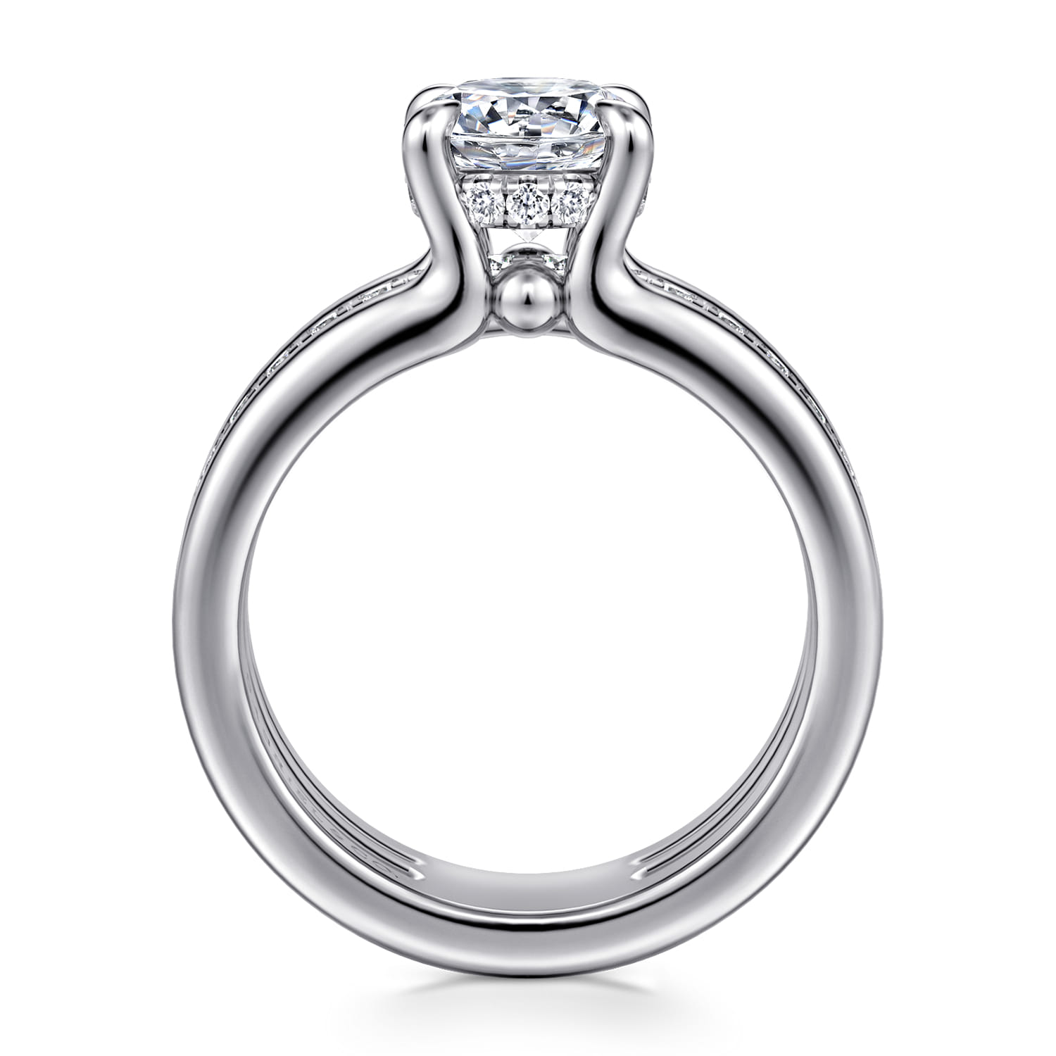 Reeba - 14K Yellow Gold Round Diamond Engagement Ring - 0.3 ct - Shot 2