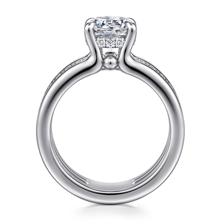 Reeba - 14K Yellow Gold Round Diamond Engagement Ring - 0.3 ct - Shot 2