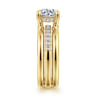 Reeba - 14K Yellow Gold Round Diamond Engagement Ring - 0.3 ct