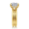 Robin - 14K Yellow Gold Round Diamond Engagement Ring - 0.1 ct