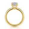 Robin - 14K Yellow Gold Round Diamond Engagement Ring - 0.07 ct