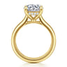 Reeve - 14K Yellow Gold Round Diamond Engagement Ring - 0.1 ct
