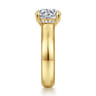Reeve - 14K Yellow Gold Round Diamond Engagement Ring - 0.1 ct