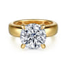 Reeve - 14K Yellow Gold Round Diamond Engagement Ring - 0.12 ct