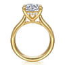 Reeve - 14K Yellow Gold Round Diamond Engagement Ring - 0.12 ct