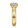 Reeve - 14K Yellow Gold Round Diamond Engagement Ring - 0.12 ct