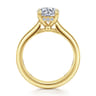 Reeve - 14K Yellow Gold Round Diamond Engagement Ring - 0.07 ct