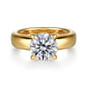 Reeve - 14K Yellow Gold Round Diamond Engagement Ring - 0.07 ct