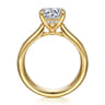 Reeve - 14K Yellow Gold Round Diamond Engagement Ring - 0.07 ct