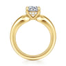 Raven - 14K Yellow Gold Round Diamond Engagement Ring - 0.07 ct