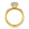 Everlasting - 14K Yellow Gold Round Diamond Engagement Ring - 0.17 ct
