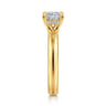 Neema - 18K Yellow Gold Cushion Cut Diamond Engagement Ring - 0.06 ct