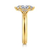 Neema - 18K Yellow Gold Marquise Shape Diamond Engagement Ring - 0.05 ct