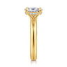 Neema - 18K Yellow Gold Oval Diamond Engagement Ring - 0.07 ct