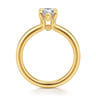Neema - 18K Yellow Gold Pear Shape Diamond Engagement Ring - 0.06 ct