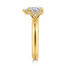 Neema - 18K Yellow Gold Pear Shape Diamond Engagement Ring - 0.06 ct